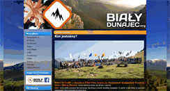 Desktop Screenshot of bialydunajec.org